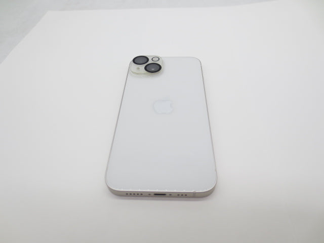 【中古】Apple iPhone 14 128GB MPUQ3J/A スターライト SIMフリー 利用制限○ バッテリー89% 初期化済み